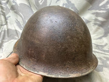 Load image into Gallery viewer, Original WW2 Canadian / British Army Mk3 High Rivet Turtle Helmet
