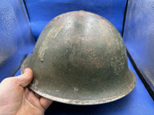 Load image into Gallery viewer, Original WW2 British Army Mk3 Combat Helmet &amp; Liner Set
