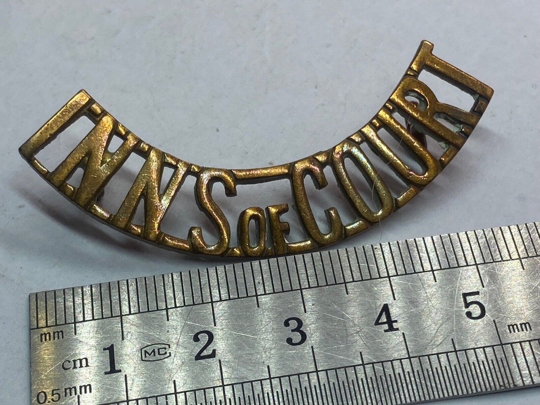 Original British Army WW1 Inns of Court Regiment Shoulder Title