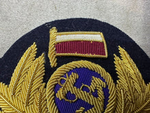 Load image into Gallery viewer, Polish Navy Navy Bullion Embroidered Officers Cap Badge
