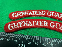 Load image into Gallery viewer, Grenadier Guards British Army Shoulder Titles Pair - WW2 Onwards Pattern
