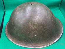 Load image into Gallery viewer, Original WW2 British Army / Canadian Army Mk3 Turtle Combat Helmet
