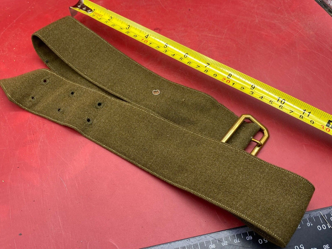 Original WW2 British Army Officers Service Dress Jacket Belt with Brass Buckle..