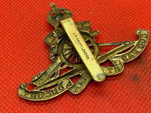 Load image into Gallery viewer, Original British Army Royal Artillery CADET Cap Badge - Maker Marked
