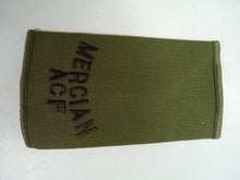 Load image into Gallery viewer, Mercian ACF OD Green Rank Slides / Epaulette Pair Genuine British Army - NEW
