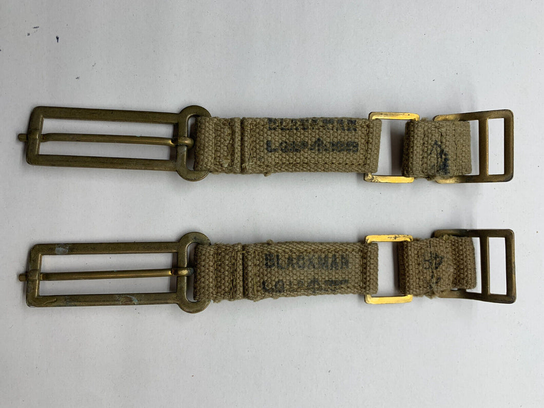 Original WW2 British Army 37 Pattern Brace Adaptors - 1945 Dated