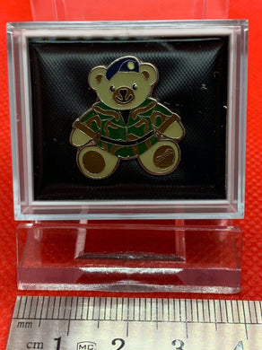 Boxed RAF Royal Air Force - RAF Camouflaged Bear Metal Lapel / Tie Pin Badge - The Militaria Shop