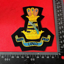 Load image into Gallery viewer, British Army 11th Hussars Regiment Embroidered Blazer Badge
