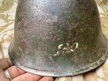 Load image into Gallery viewer, WW2 Mk3 High Rivet Turtle - British / Canadian Army Helmet - Nice Original
