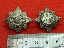 Load image into Gallery viewer, Original British Army 4th/7th Dragoon Guards Collar Badges - Pair
