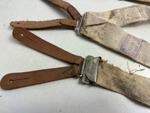 Load image into Gallery viewer, Original WW2 British Army / RAF Trouser Suspenders - Well Worn Example
