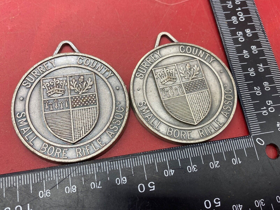 A Pair of Surrey County Small Bore Rifle Association Team Medallions.