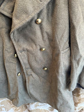 Load image into Gallery viewer, Genuine French Army Greatcoat - Ideal as WW2 US Army Jeep Coat - 38&quot; Chest
