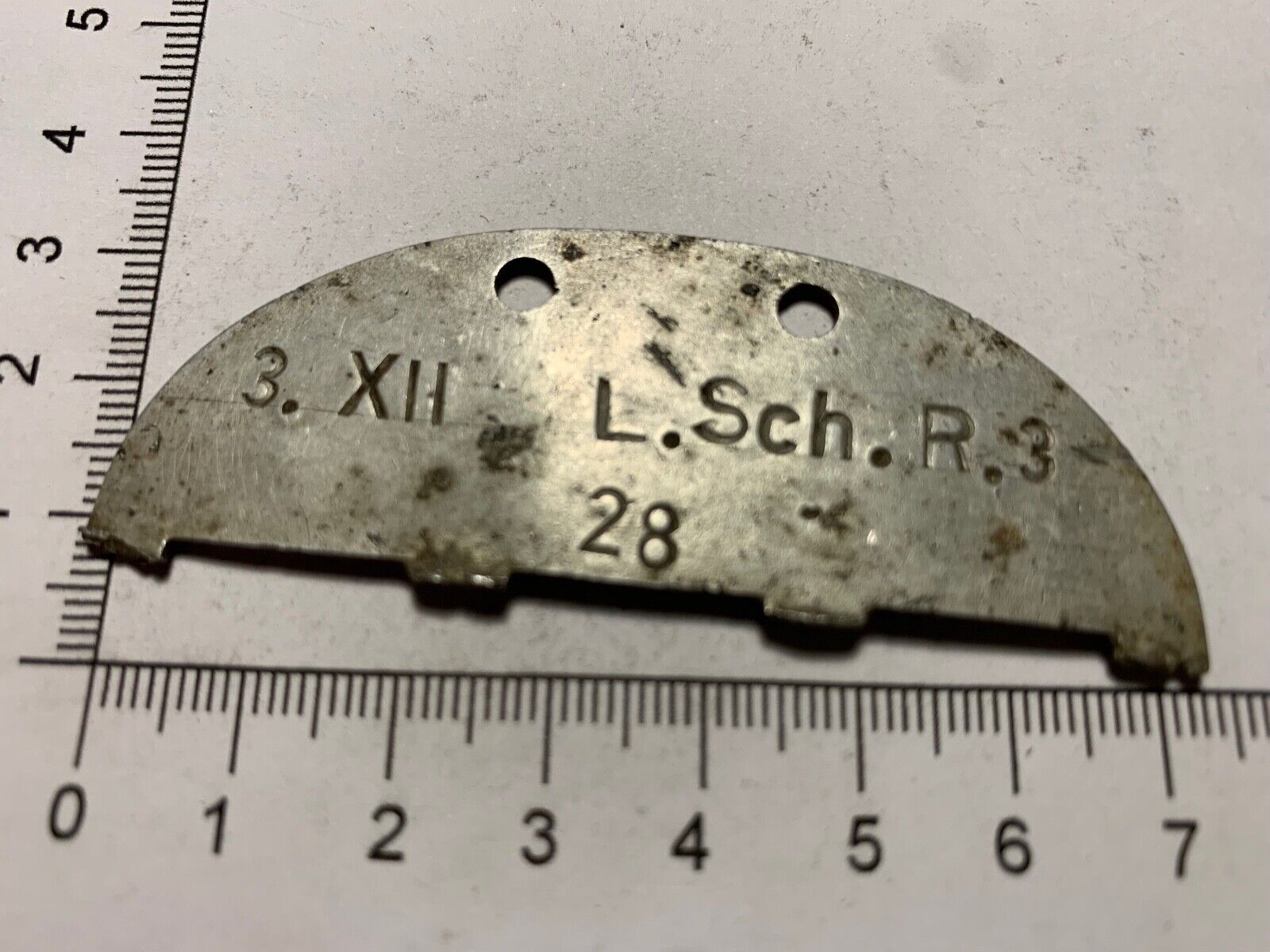 Original WW2 German Army Dog Tag - Marked - 3. XII L.Sch.R.3 – The ...