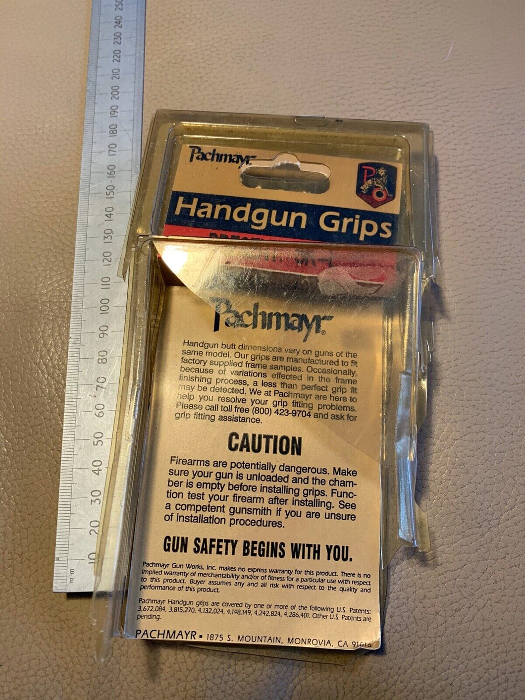 An original Pachmayr Pistol Grip Box and packaging - Empty