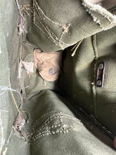 Load image into Gallery viewer, Original WW2 British Army Assault Light Weight Gas Mask Bag 1943 Dated
