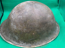 Load image into Gallery viewer, Original WW2 British Army / Canadian Army Mk3 Turtle Combat Helmet
