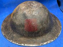 Load image into Gallery viewer, Original WW2 British Army South African Made Combat Helmet Mk2 Brodie - Div Sign
