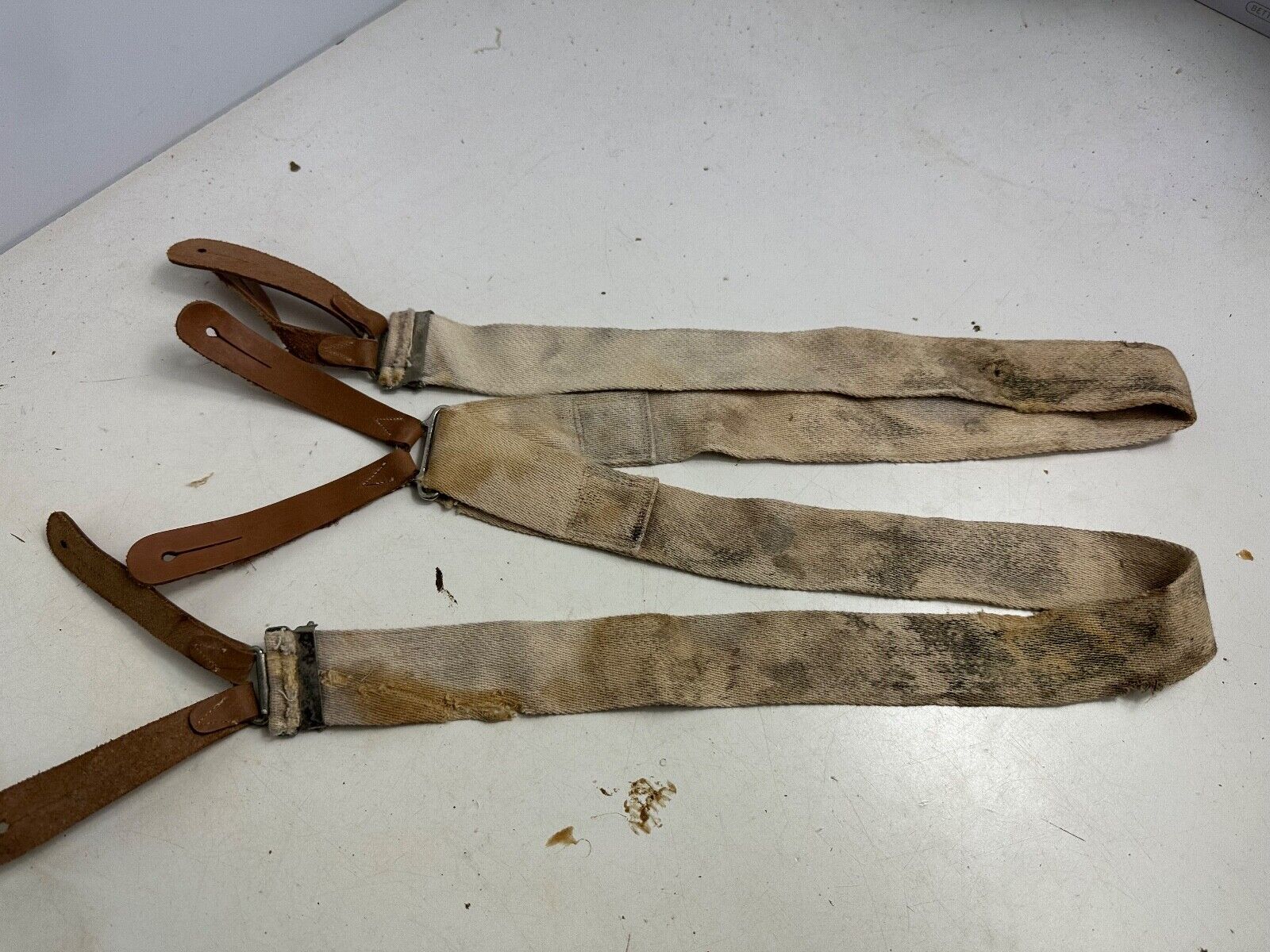 Original WW2 British Army / RAF Trouser Suspenders - Well Worn Example ...