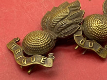 Load image into Gallery viewer, Original British Army WW1 / WW2 Pair of Officer&#39;s Bronze Collar Badges.
