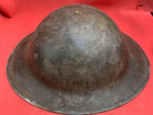 Load image into Gallery viewer, Original WW2 Combat Helmet - British / South African Army Mk2 Brodie Helmet
