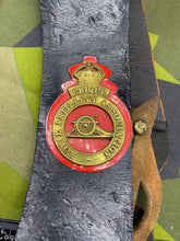 Load image into Gallery viewer, WW2 Kings Crown Royal Artillery Association Leather Cross Belt with Brass Badge
