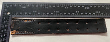 Load image into Gallery viewer, WW2 German Army belt leather fastening strip. Black leather reproduction. - The Militaria Shop
