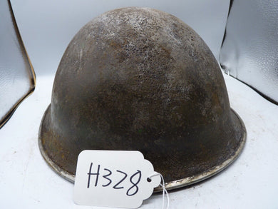 Original WW2 British / Canadian Army Mk3 High Rivet Turtle Army Combat Helmet - The Militaria Shop