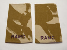 Charger l&#39;image dans la galerie, DPM Rank Slides / Epaulette Pair Genuine British Army - RAMC Medical Corps
