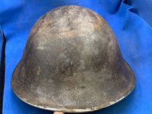 Load image into Gallery viewer, Original WW2 British Army / Canadian Army Mk3 Turtle Combat Helmet
