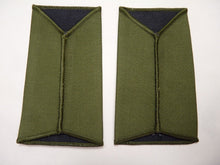 Load image into Gallery viewer, Royal Irish OD Green Rank Slides / Epaulette Pair Genuine British Army - NEW
