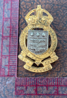 WW1 / WW2 British Army ROYAL ARMY ORDNANCE CORPS RAOC officers collar badge - The Militaria Shop