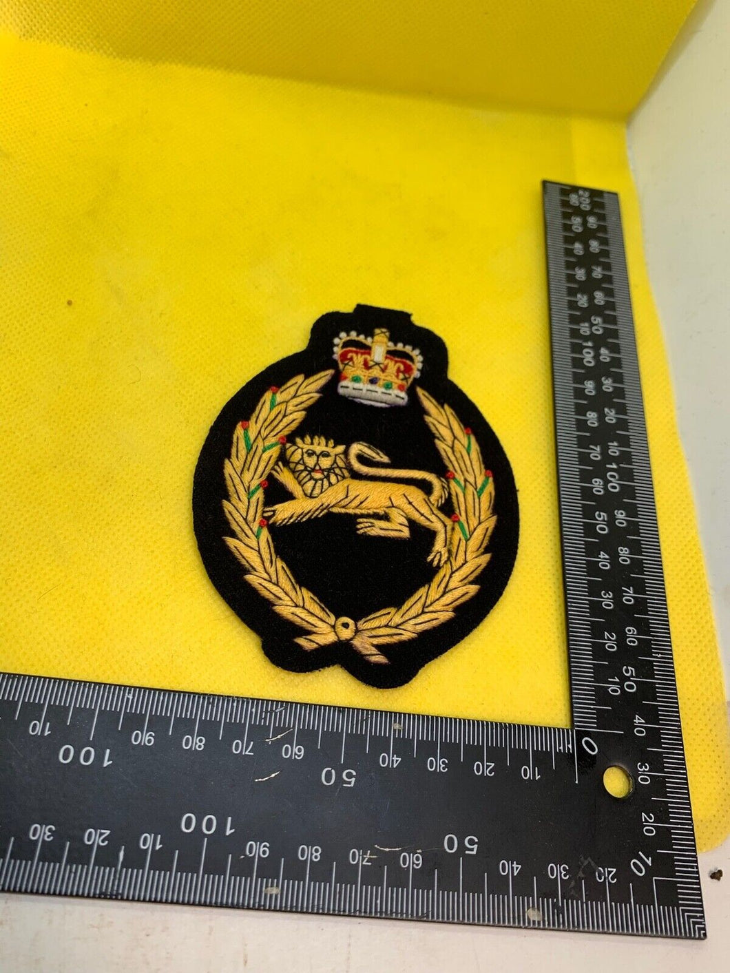 British Army The Kings Own Royal Border Regiment Embroidered Blazer Badge