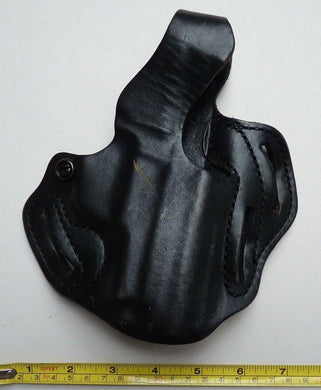 Black Leather Pistol Holster - De Santis - The Militaria Shop