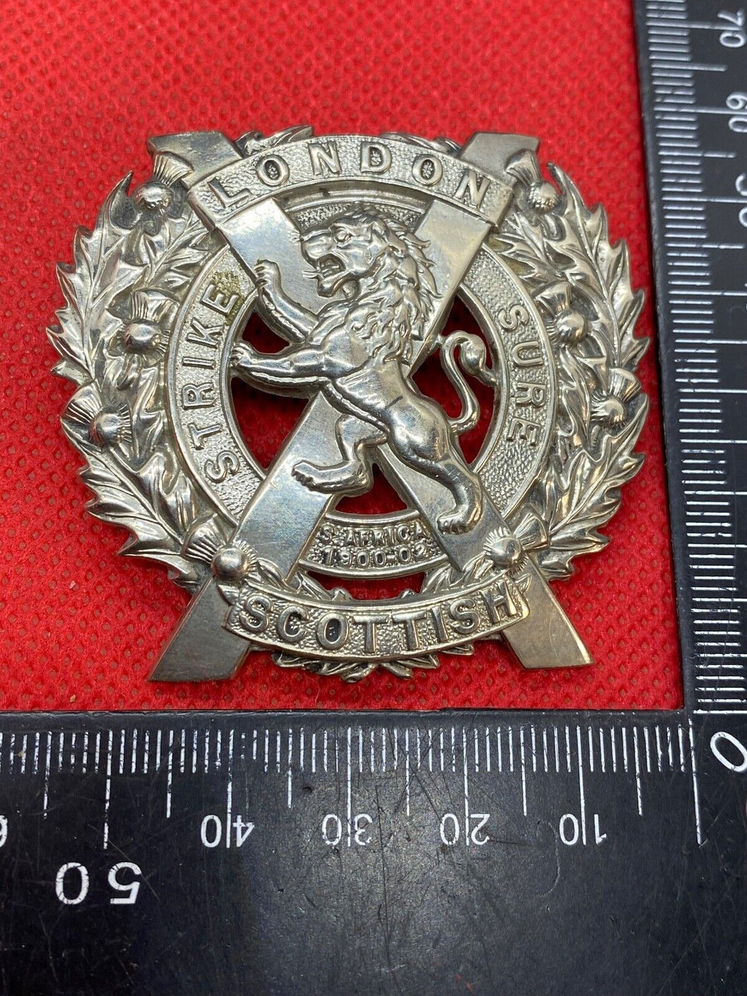 Original WW1 / WW2 British Army London Scottish Cap Badge