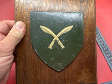 Load image into Gallery viewer, An Old Original British Army Gurkha Regimental Wall Plaque.
