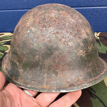 Load image into Gallery viewer, WW2 Canadian Army Mk3 Turtle Helmet - Original Helmet Shell - High Rivet
