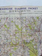 Load image into Gallery viewer, Rare British Army &quot;Exercise Surprise Packet&quot; Training Map - Bournemouth
