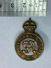 Load image into Gallery viewer, Original British Army - George V - ROYAL Horse Guards Cap Badge
