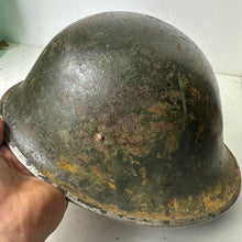 Charger l&#39;image dans la galerie, British / Canadian Army WW2 Mk3 Turtle Helmet 1944 Dated - Original WW2 Helmet
