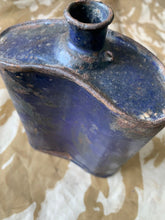 Load image into Gallery viewer, Original British Army WW1 / WW2 Blue Enamel Soldiers Water Bottle
