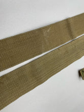 Load image into Gallery viewer, Original WW2 British Army 37 Pattern L Straps Pair - Wartime Dated
