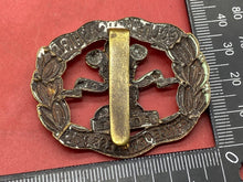 Load image into Gallery viewer, WW1 / WW2 British Army - South Lancashire Regiment White Metal/Brass Cap Badge.
