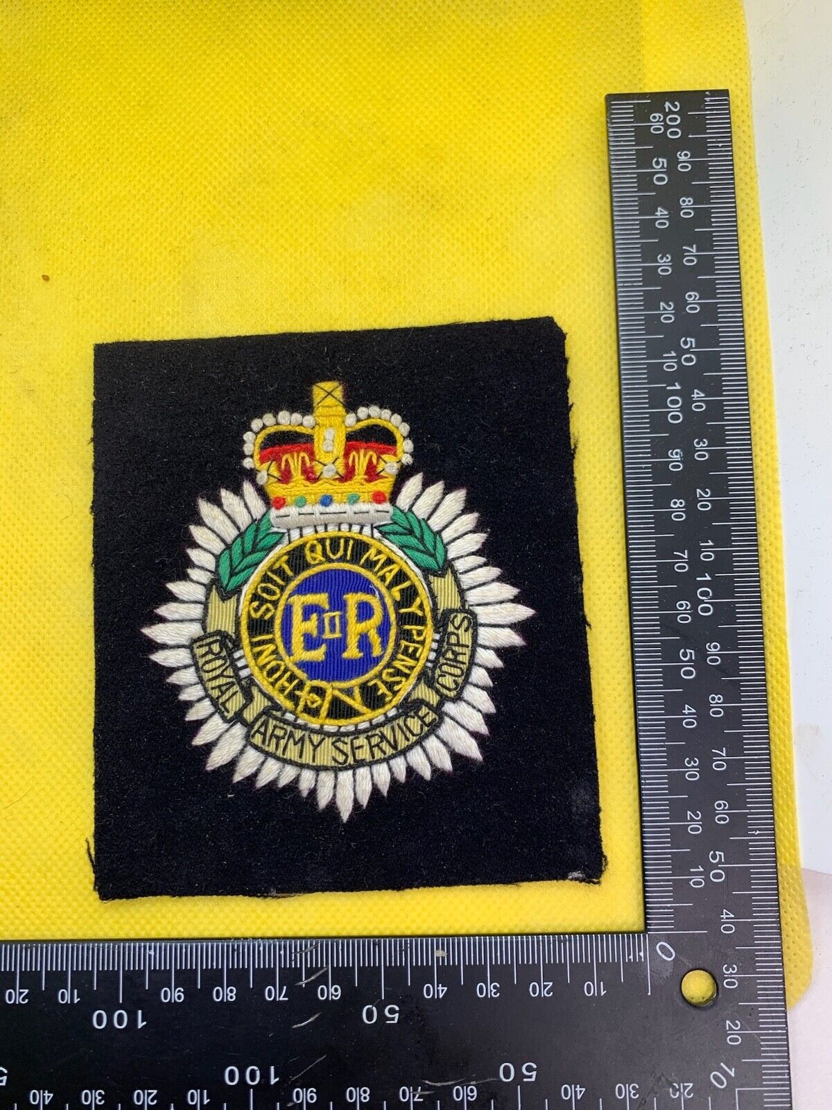 British Army Royal Army Service Corps RASC Embroidered Blazer Badge ...