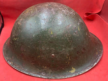 Load image into Gallery viewer, Original WW2 British Army / Canadian Army Mk3 Turtle Combat Helmet
