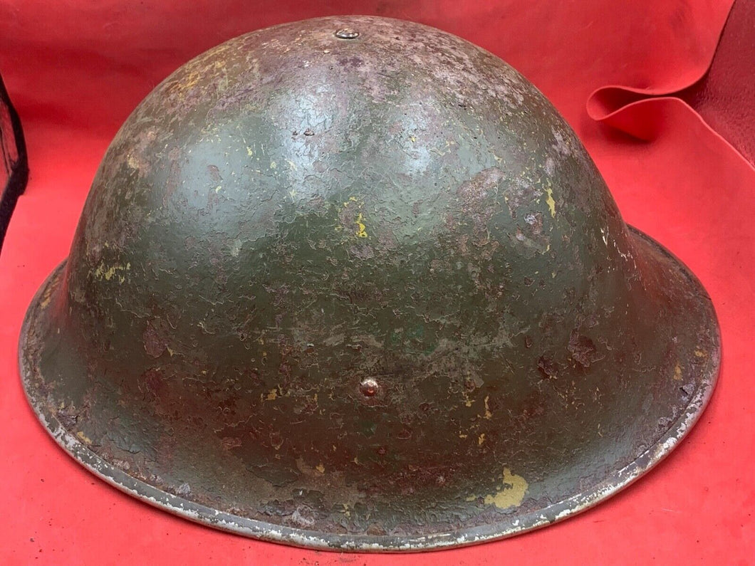 Originaler Mk3 Turtle-Kampfhelm der britischen/kanadischen Armee aus dem 2. Weltkrieg 