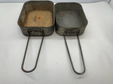 Charger l&#39;image dans la galerie, Original WW2 British Army Soldiers Mess Tin 2 Part Set - Used Original
