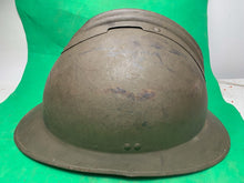 Lade das Bild in den Galerie-Viewer, Original WW2 French Army M1926 Adrian Helmet - Divisional Paintwork - Complete
