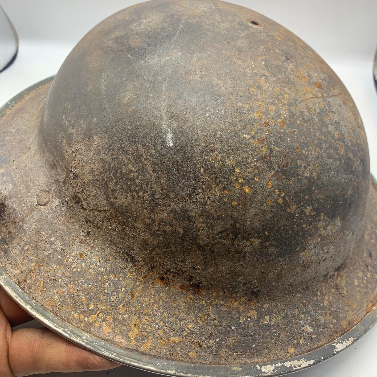 Original WW2 South African Army Mk2 Brodie Helmet - British Style Combat Helmet - The Militaria Shop