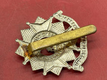 Load image into Gallery viewer, WW1 / WW2 British Army BEDFORSHIRE &amp; HERTFORDSHIRE REGT White Metal Cap Badge.
